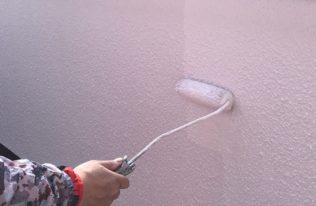 外壁　中塗り状況