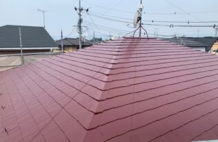 屋根塗装完了　状況