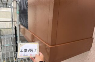 ベランダ腰壁　施工完了