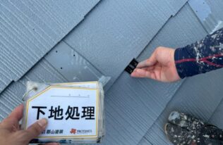 屋根タスペーサー設置　状況