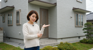 まだうちは外壁塗装しなくても安心だと過信している窯業系サイディングの外壁が自宅の40代日本人女性