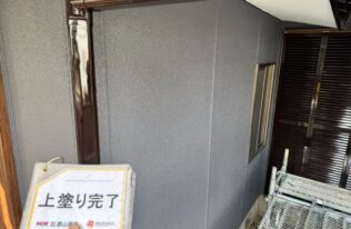 竪樋　施工完了