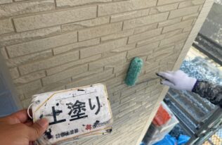 外壁②　上塗り状況