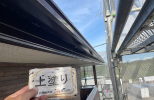 雨樋　塗装完了