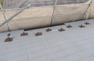屋根　板金カバー設置完了