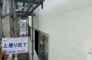 外壁　上塗り完了