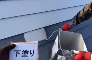 屋根下塗り　状況