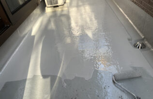 ベランダ防水　施工状況
