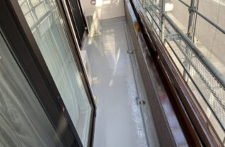 ベランダ防水　施工完了