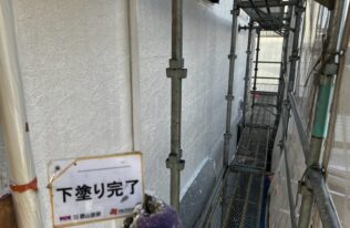 外壁　下塗り完了