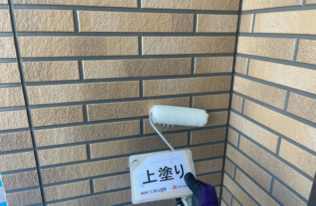 外壁　上塗り状況