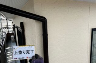 竪樋　施工完了