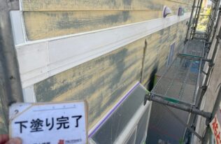 幕板　下塗り完了