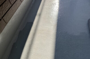 ベランダ防水　施工完了