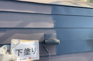 屋根下塗り　状況