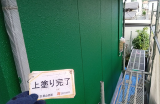 軒天　ケレン作業状況