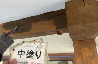 木部の中塗り状況です。