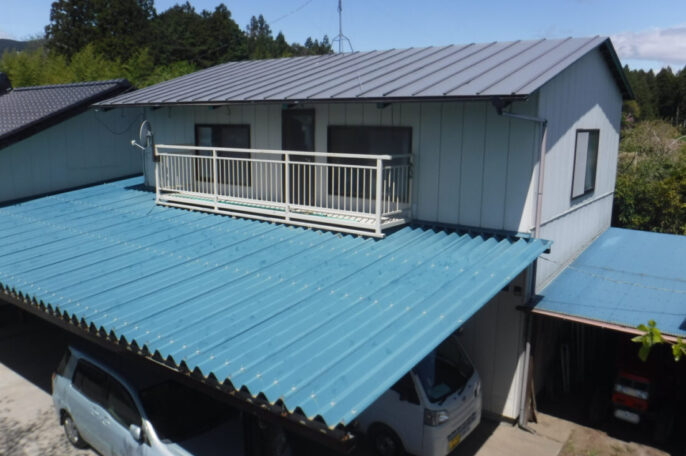 南相馬市｜K様邸｜2階屋根塗装・鉄骨塗装・瓦改修工事