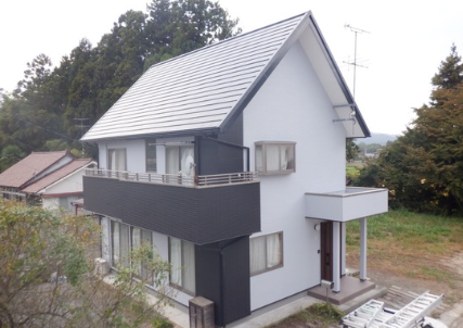 相馬市｜S様邸｜屋根カバー・一部外壁張替え・外壁塗装・付帯塗装工事