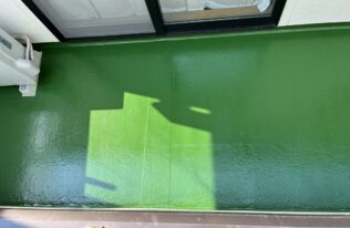ベランダ防水　施工完了
