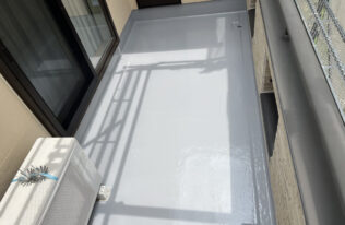 ベランダ防水　施工完了