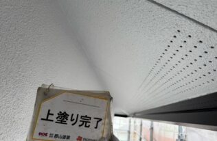 軒天塗装　施工完了