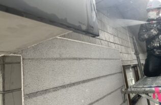 外壁高圧洗浄　状況