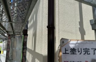 雨樋塗装　施工完了