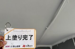 軒天塗装　施工完了