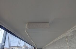 軒天上塗り　状況