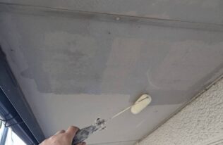 軒天下塗り　状況