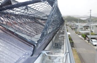 積雪防止金具取付　完了