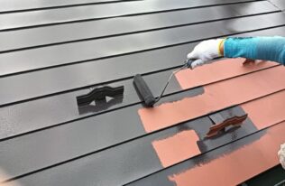 屋根中塗り　状況