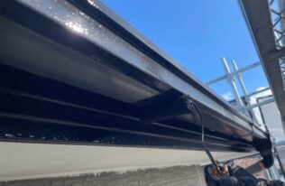 雨樋上塗り　状況