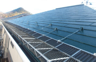 落雪防止ネット取付　完了