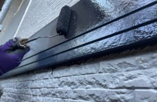 幕板上塗り　状況