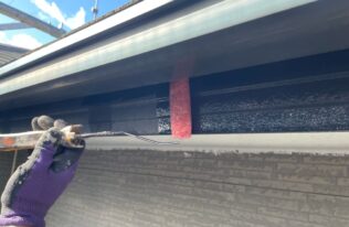 破風上塗り　状況