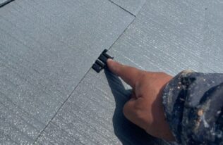 屋根タスペーサー設置　状況