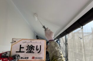 軒天塗装　状況