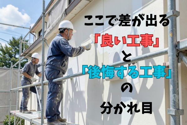 ここで差が出る　「良い工事」と「後悔する工事」の分かれ目