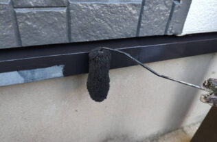 水切り中塗り　状況