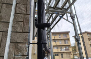 雨樋上塗り　状況