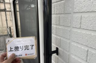 竪樋塗装　施工完了