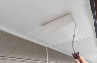 軒天中塗り　状況