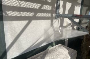 外壁高圧水洗浄　状況