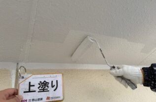 軒天塗装　状況