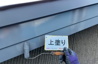 破風塗装　状況