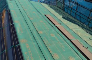 ルーフィングシート設置　状況