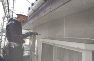 外壁高圧洗浄　状況