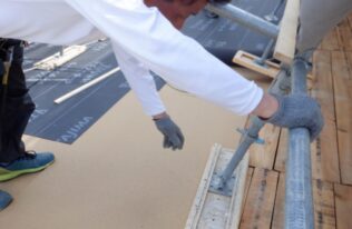 ルーフィングシート設置　状況